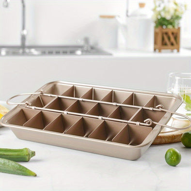 1pc Kitchen Baking Utensils Solid Bottom Brownie Baking Pan Square Non-stick Cake Mold Thickened Household Kitchen Baking Accessories